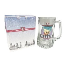 BJ’s Restaurant Brewhouse Piranha Glass Beer Mug Boxed